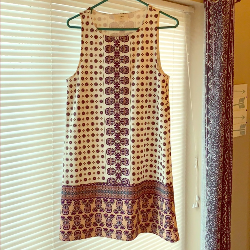 Shift minidress sleeveless